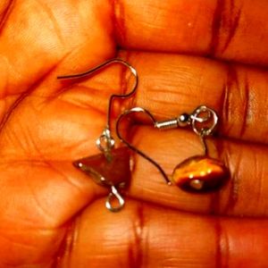 Brown Healing Stone Earrings